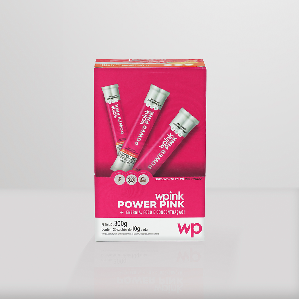 power pink de laranja - pré-treino – 300g – WPink Suplementos