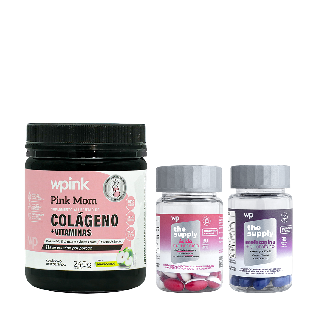 colágeno pink mom maçã verde + melatonina + ácido hialurônico - wp