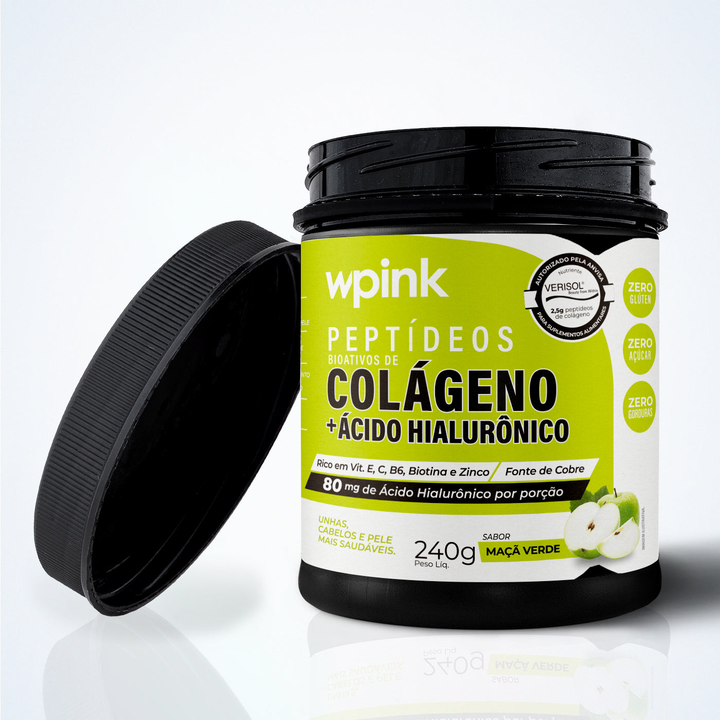 colágeno de maçã verde - 240g – wp