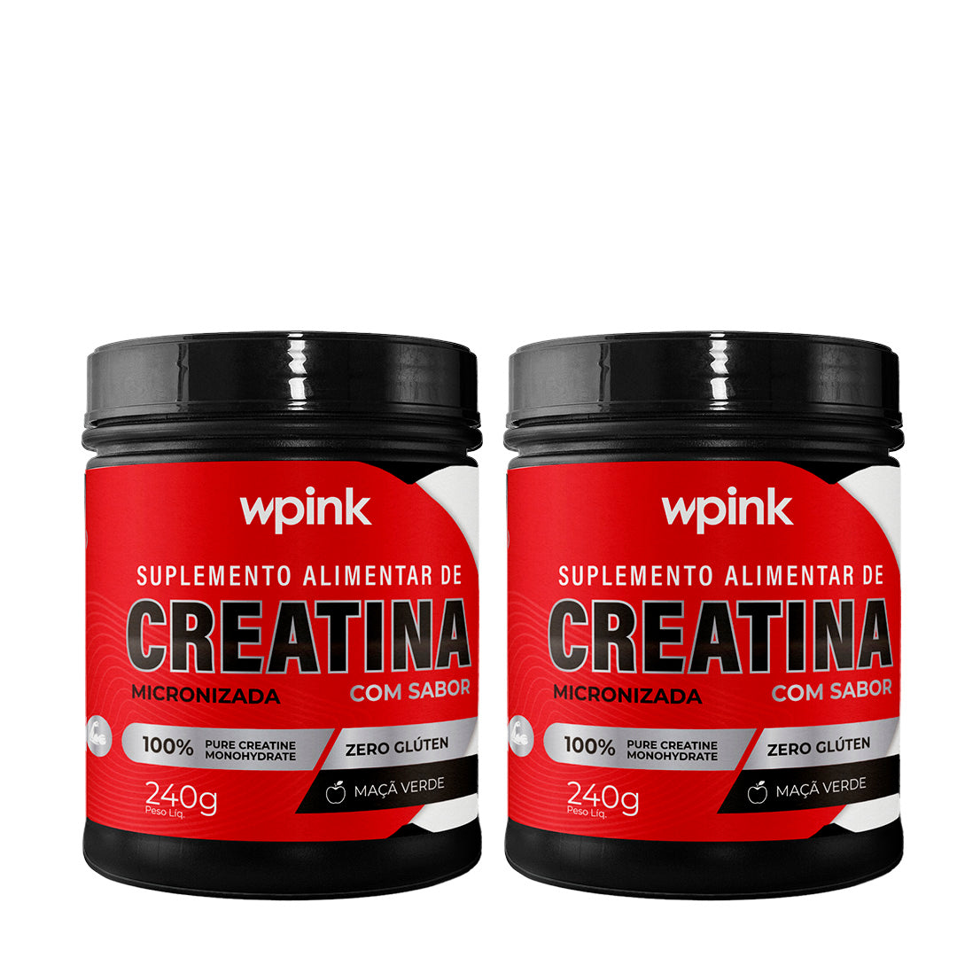 2 creatina de maçã verde - 240g – wp